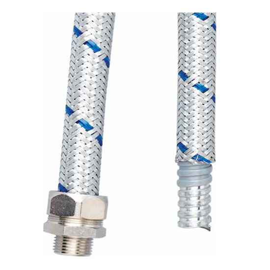 Металорукав у гермет. ПВХ-оболонки та обплетення з оцинк. сталі, д.12мм 6071T-012