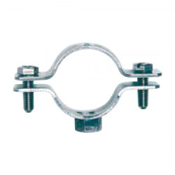 Хомут сталевий із приварною гайкою Ø18–24 6040-P12