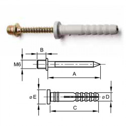 Кріпильний комплект для сталевих хомутів 63768