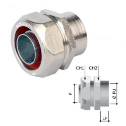Муфта металорукав-коробка з внутрішнім різьбленням д.40мм 6015-5040