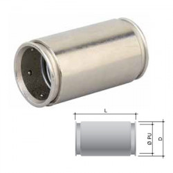 Муфта сполучна труба-труба сталь, оцинкована IP66/67 д.16мм 6110-16N