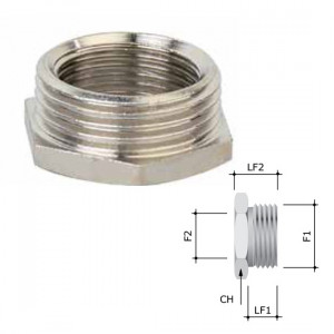 Перехідник із трубною на метричне різьблення GAS-MET 2”-M50x1,5 6019-0250
