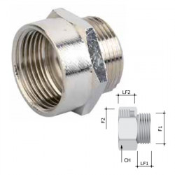 Перехідник із трубною на метричне різьблення GAS-MET 1”-M32x1,5 6019-0132