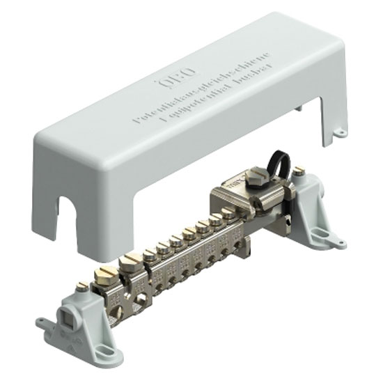 Шина зрівнювання потенціалів 1801 VDE латунь нікельована