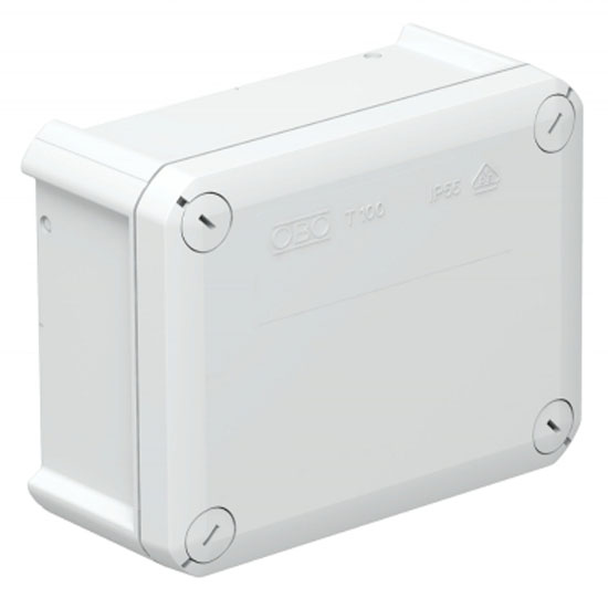 Коробка розподільча Т-серії без кабельних вводів, 150х116х67, ІР66, ультрафіолетостійкий, ударостійкий поліпропілен T 100 OE