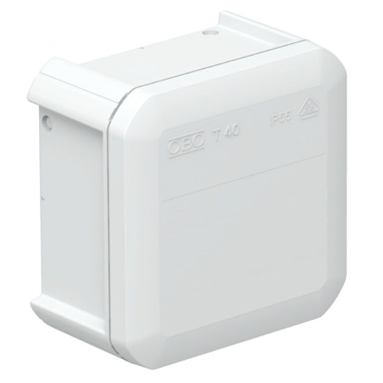 Коробка розподільча Т-серії без кабельних вводів, 90х90х52, ІР55, ультрафіолетостійкий, ударостійкий поліпропілен T 40 OE