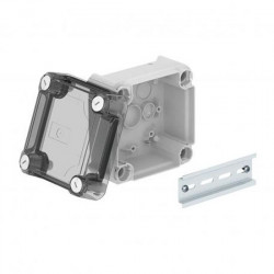 Коробка розподільча Т-серії без кабельних вводів з прозорою кришкою, 114х114х74, ІР66, ультрафіолетостійкий, ударостійкий поліпропілен T 60 OE HD TR