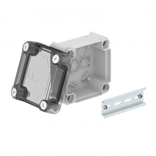Коробка розподільча Т-серії без кабельних вводів з прозорою кришкою, 114х114х74, ІР66, ультрафіолетостійкий, ударостійкий поліпропілен T 60 OE HD TR