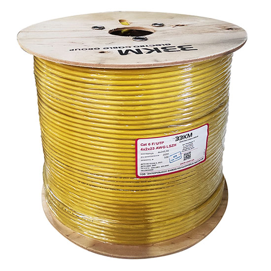 Кабель мережевий 500м 6 F/UTP LSZH 4х2х23 AWG 