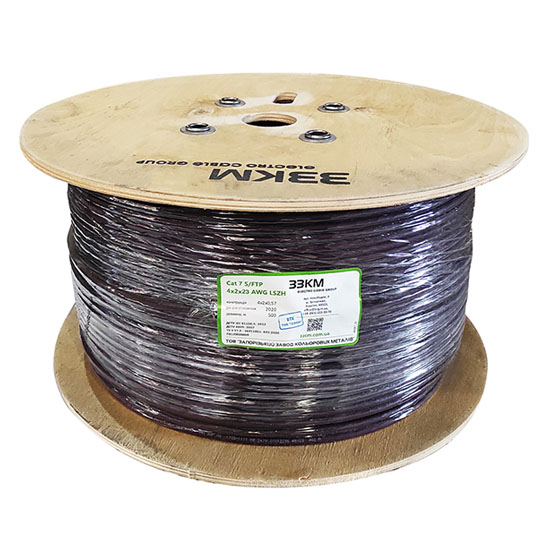 Кабель мережевий 500м 7 S/FTP LSZH 4х2х23 AWG