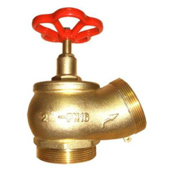 Кран пожежний кутовий Ду-50 (латунний) 125°