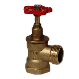 Кран пожежний кутовий Ду-25 (латунний)