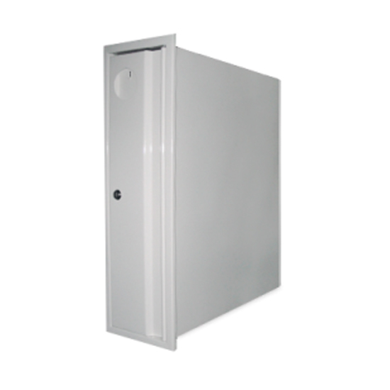 Пожежний кран-комплект для житлових будинків внутрішньоквартирний HW-19Wt-15 (дверцята в торці)